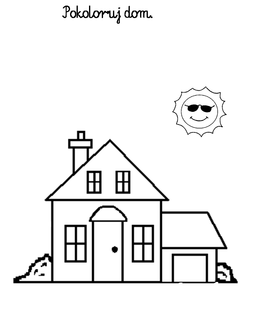 Domy i mieszkania kolorowanki